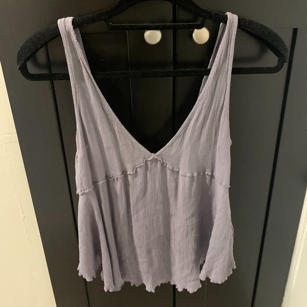 Purple free people tank
